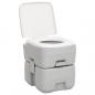 Preview: Camping-Toilette Tragbar Grau und Weiß 20+10 L HDPE