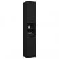 Preview: Badschrank Schwarz 32x34x188,5 cm Holzwerkstoff