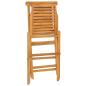 Preview: ARDEBO.de - Gartenstühle 2 Stk. Klappbar 47x63x90 cm Massivholz Teak