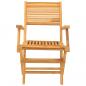 Preview: Gartenstühle 2 Stk. Klappbar 55x62x90 cm Massivholz Teak