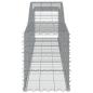 Preview: Gabionen mit Hochbogen 2 Stk. 400x50x60/80 cm Verzinktes Eisen