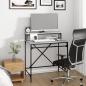 Preview: Schreibtisch Grau Sonoma 80x50x90 cm Holzwerkstoff und Eisen