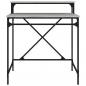Preview: Schreibtisch Grau Sonoma 80x50x90 cm Holzwerkstoff und Eisen