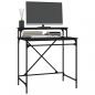 Preview: Schreibtisch Schwarz 80x50x90 cm Holzwerkstoff und Eisen