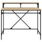 Preview: Schreibtisch Sonoma-Eiche 100x50x90 cm Holzwerkstoff und Eisen
