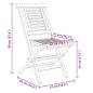Preview: Klappst?hle, 6 St?ck, 47 x 63 x 90 cm, Massivholz Teak