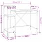 Preview: Schreibtisch mit Regal Schwarz 105x50x90cm Holzwerkstoff Eisen