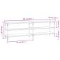 Preview: TV-Schrank Räuchereiche 160x30x50 cm Holzwerkstoff