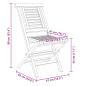 Preview: Klappst?hle, 8 St?ck, 47 x 63 x 90 cm, Massivholz Teak