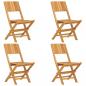 Preview: Gartenstühle 4 Stk. Klappbar 47x61x90 cm Massivholz Teak