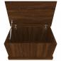 Preview: Truhe Braun Eiche-Optik 70x40x38 cm Holzwerkstoff