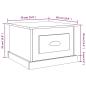 Preview: Couchtisch Grau Sonoma 50x50x35 cm Holzwerkstoff