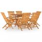 Preview: ARDEBO.de - 7-tlg. Garten-Essgruppe Massivholz Teak