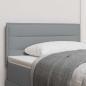 Preview: Kopfteil mit LED Hellgrau Stoff 80 cm Bettgestell Rechteckig
