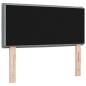 Preview: Kopfteil mit LED Hellgrau Stoff 80 cm Bettgestell Rechteckig
