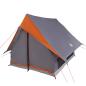Preview: Campingzelt 3-Personen Grau und Orange Polyester 3-Personen