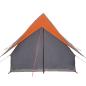 Preview: Campingzelt 3-Personen Grau und Orange Polyester 3-Personen