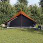 Preview: Familienzelt 7-Personen Grau und Orange Polyester 7-Personen