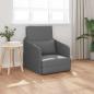 Preview: ARDEBO.de - Sofa Dunkelgrau Stoff 200 x 60 x 62 cm Langlebig