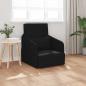 Preview: ARDEBO.de - Sofa Schwarz Polyester, Holz 200 x 60 x 62 cm Ergonomisch