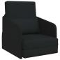 Preview: Sofa Schwarz Polyester, Holz 200 x 60 x 62 cm Ergonomisch