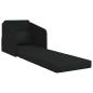 Preview: Sofa Schwarz Polyester, Holz 200 x 60 x 62 cm Ergonomisch