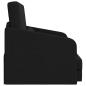 Preview: Sofa Schwarz Polyester, Holz 200 x 60 x 62 cm Ergonomisch