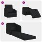 Preview: Sofa Schwarz Polyester, Holz 200 x 60 x 62 cm Ergonomisch