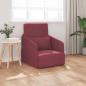 Preview: ARDEBO.de - Sofa Weinrot Polyester 200 x 60 x 62 cm Abnehmbare Bezüge