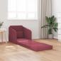 Preview: Sofa Weinrot Polyester 200 x 60 x 62 cm Abnehmbare Bezüge