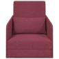 Preview: Sofa Weinrot Polyester 200 x 60 x 62 cm Abnehmbare Bezüge