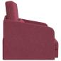 Preview: Sofa Weinrot Polyester 200 x 60 x 62 cm Abnehmbare Bezüge
