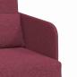 Preview: Sofa Weinrot Polyester 200 x 60 x 62 cm Abnehmbare Bezüge