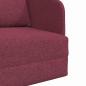 Preview: Sofa Weinrot Polyester 200 x 60 x 62 cm Abnehmbare Bezüge
