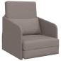 Preview: Schlafsofa Taupe 65 x 80 x 83 cm Stoff