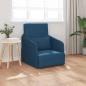 Preview: ARDEBO.de - Sofa Blau Polyester 200 x 60 x 62 cm Langlebig Futon Sofa