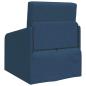 Preview: Sofa Blau Polyester 200 x 60 x 62 cm Langlebig Futon Sofa