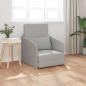 Preview: ARDEBO.de - Sofa Wolken-Grau Polyester 200 x 60 x 62 cm Futon Sofa-Bett