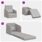 Preview: Sofa Wolken-Grau Polyester 200 x 60 x 62 cm Futon Sofa-Bett