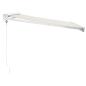 Preview: Markise Einziehbar Creme 3,5x2,5 m Stoff und Aluminium