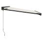 Preview: Markise Einziehbar Creme 3,5x2,5 m Stoff und Aluminium