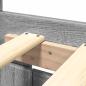 Preview: Bettgestell mit Kopfteil Grau Sonoma 200x200cm Holzwerkstoff