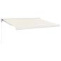 Preview: Markise Einziehbar Creme 3x2,5 m Stoff und Aluminium