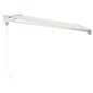 Preview: Markise Einziehbar Creme 3x2,5 m Stoff und Aluminium