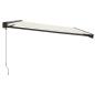 Preview: Markise Einziehbar Creme 4x3 m Stoff und Aluminium