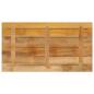 Preview: ARDEBO.de - Tischplatte 120x70x2,5 cm Rechteckig Raues Massivholz Mango