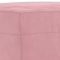 Preview: 3-tlg. Sofagarnitur mit Kissen Rosa Samt