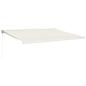 Preview: Markise Einziehbar Creme 4x3 m Stoff und Aluminium