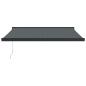 Preview: Markise Einziehbar Anthrazit 3x2,5 m Stoff und Aluminium