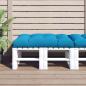 Preview: ARDEBO.de - Palettenkissen Blau 120x80x12 cm Stoff
